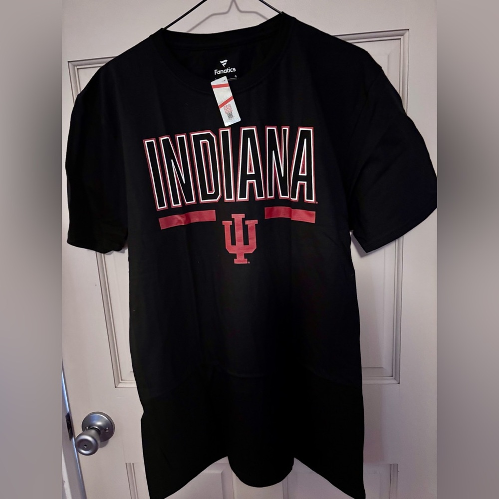 Fanatics Men's Black Indiana Hoosiers Primary Logo T-Shirt